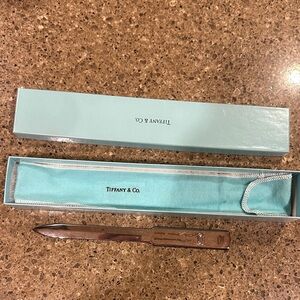 Vintage Tiffany & Co. Silver Letter Opener with Blue Box